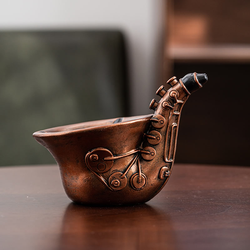 Vintage Saxophone Musical Instrument Ashtray