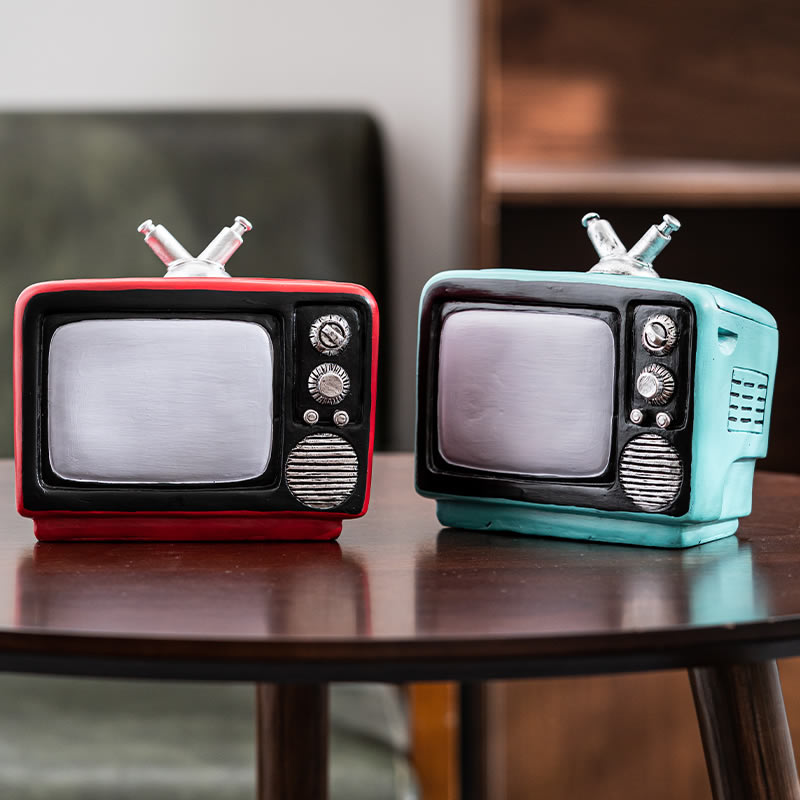 Vintage Tv-Shaped Desktop Decorative Ashtray